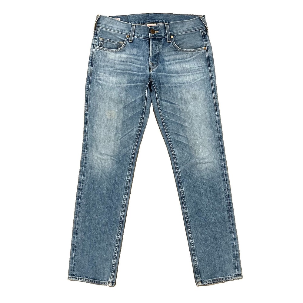 True Religion Rocco Relaxed Slim Jeans Mens 32 Button Fly Made In USA Faded